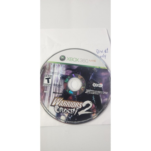 Koei Tecmo Other - Warriors Orochi 2 Xbox 360 Disc 1 Only Loose
